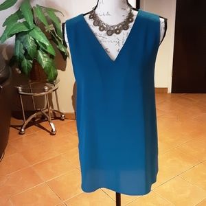 Green polyester top Size m